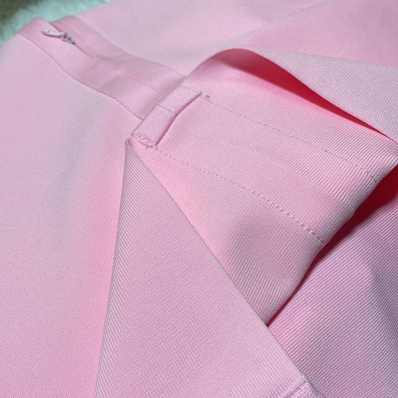 NWT XS Pink parfait authentic bandage fits size 2 Candy pink midi bodycon dress - Picture 12 of 15
